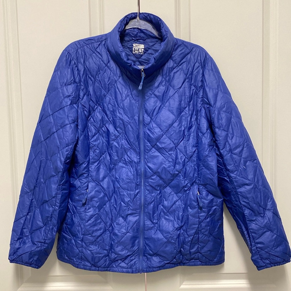 32 Degrees Royal Blue Packable Down Coat Size XL